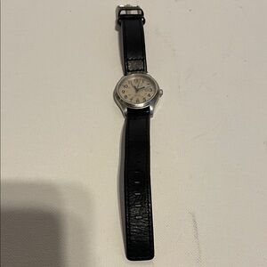 Eddie Bauer Black and Silver Men's Watch